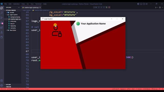 Modern Login System using Python CustomTkinter - Modern Graphical User Interfaces with Python смотреть онлайн