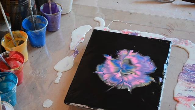 ЦВЕТОК в технике #Fiona_Art| Акриловая заливка