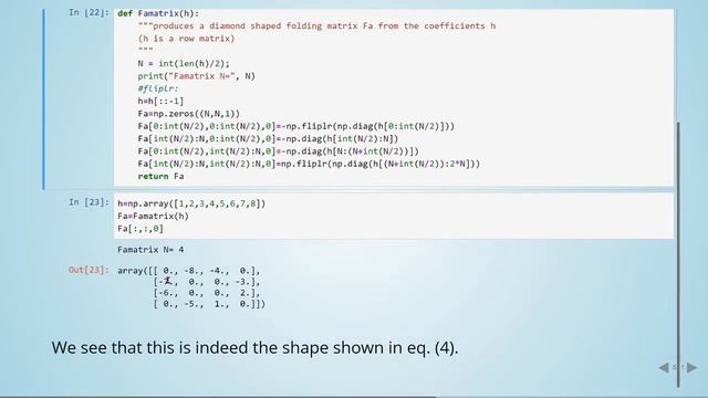 Multirate Signal Processing: 13 MDCT - 10 The Python Folding Matrix Function смотреть онлайн