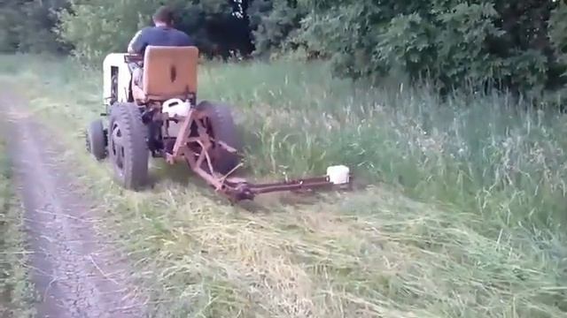 Роторная косилка к минитрактору своими руками смотреть онлайн