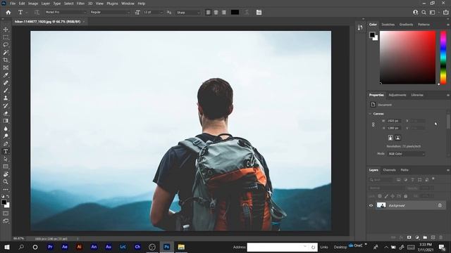 Remove Image Background Using Photoshop | 2 minute tutorial | For Beginners смотреть онлайн