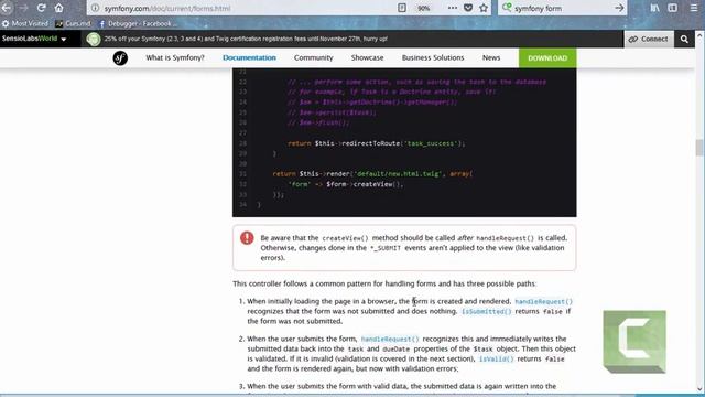 Что такое формы - Symfony 3 ( #form 2 ) смотреть онлайн
