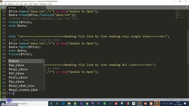 PHP File Handling (Read ,Write, Read Data from URL) смотреть онлайн