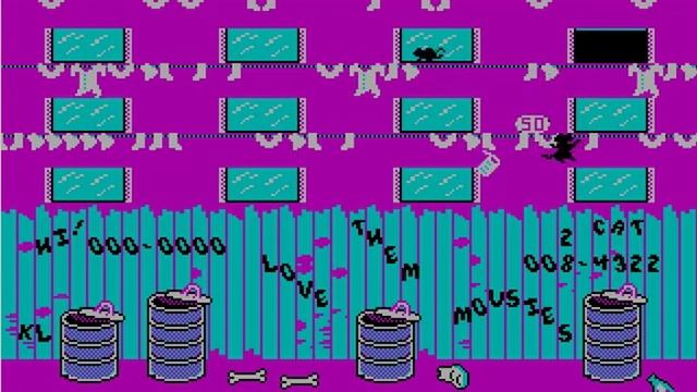 Alley Cat in DOSBox смотреть онлайн