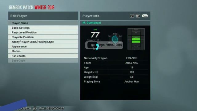 Pes 2019 PS3 GemboX Patch Winter19 Update Rev.1 смотреть онлайн