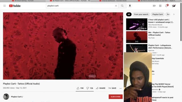 PLAYBOI CARTI TATTOO Reaction (LIT) смотреть онлайн