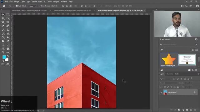 10 - Adobe Photoshop 2021 - Polygonal Lasso Tool in Urdu / Hindi смотреть онлайн