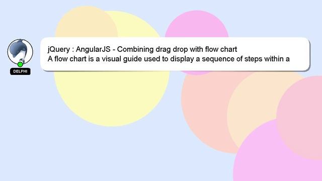 jQuery : AngularJS - Combining drag drop with flow chart смотреть онлайн