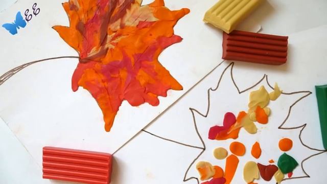 Пластилиновая осень / ИДЕИ в ДЕТСКИЙ САД / КАРТИНА ОСЕНЬ/ Осенний пейзаж / Поделки на тему осень смотреть онлайн