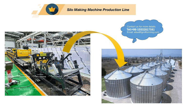 ( Silo Roll Forming Machine ): Grain Silo Sidewall Equipment【 Grain Silo Panel Machine 】