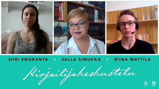 Kirjailijakeskustelu: Salla Simukka, Siiri Enoranta ja Riina Mattila смотреть онлайн