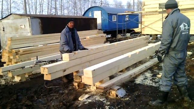 105-02 - Монтаж стен из бруса толщиной 200 мм смотреть онлайн