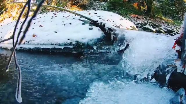 Приятная музыка для сна.Звук зимнего ручья  для сна,релаксации  и медитаций#deepsleep