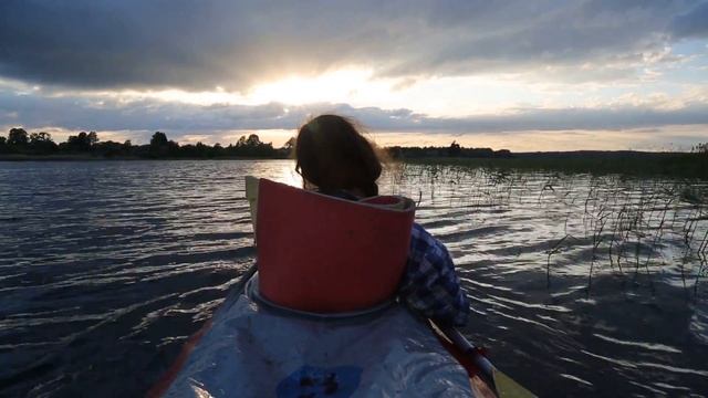 Селигер 2015. Маша в байдарке. смотреть онлайн