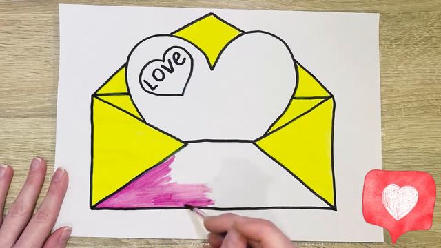 How to draw a valentine from a cartoon? Как нарисовать валентинку из мультика? смотреть онлайн