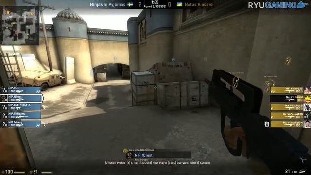CS:GO - Bombsite B Dust2 Setup - RyuGaming.com смотреть онлайн