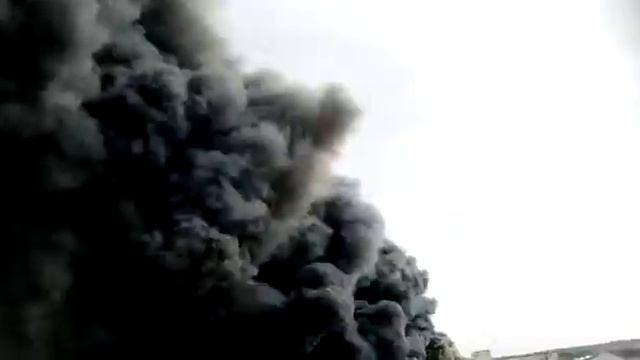 Пожар грузового СТО г.Волжск РМЭ смотреть онлайн