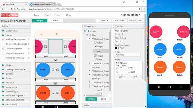 Menu Button Animation Full Tutorial In Thunkable смотреть онлайн