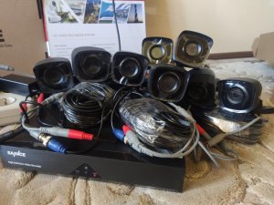 Подключение готового комплекта Видеонаблюдения