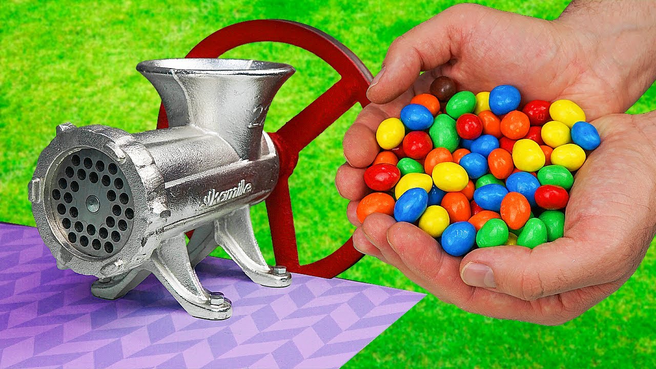 Эксперимент: Мясорубка против m&m's