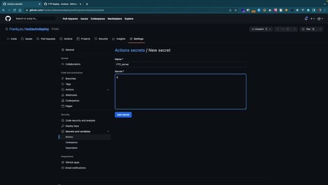 Налаштовуємо автодеплой файлів з GitHub по FTP на сервер. Git Actions. смотреть онлайн