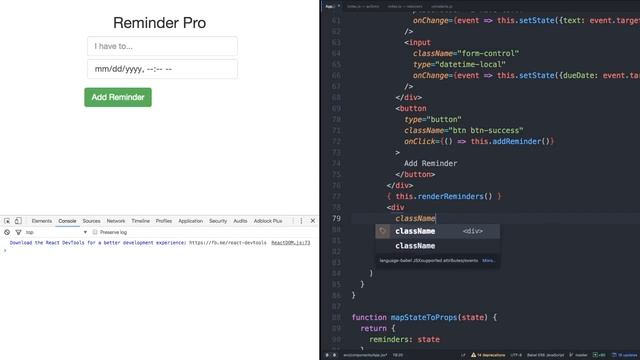 45 - React JS and Redux - Mastering Web Apps - Clearing All Reminders смотреть онлайн