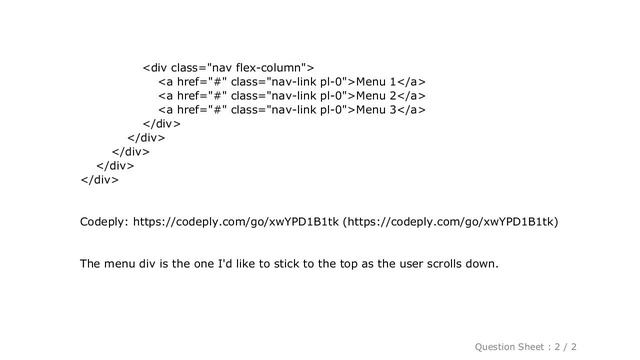HTML : Bootstrap sticky-top on sidebar column doesn't work смотреть онлайн
