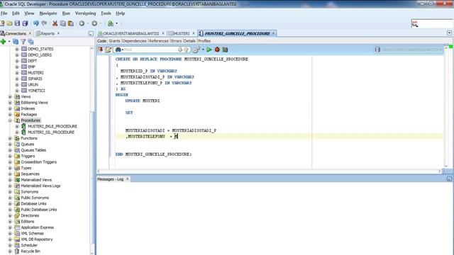 ORACLE GUNCELLE PROCEDURE UPDATE смотреть онлайн
