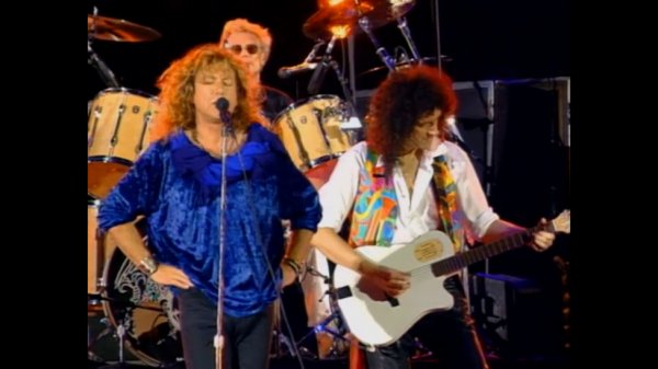 Robert Plant & Queen – "Crazy Little Thing Called Love" (Live 1992)