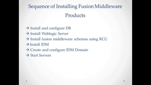 Identity Management Fusion Middleware смотреть онлайн