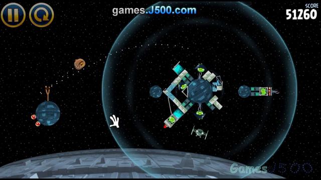Angry Birds Star Wars Level 2-35 Death Star 3 Stars Sterne Walkthrough Full HD смотреть онлайн