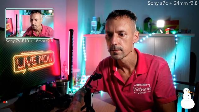 Стрим на камеру Sony A7C + ZV-E10: Общение со зрителями, кроп или фулфрейм