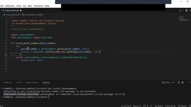 Python Phone Number Location Tracing: A Step-by-Step Guide смотреть онлайн