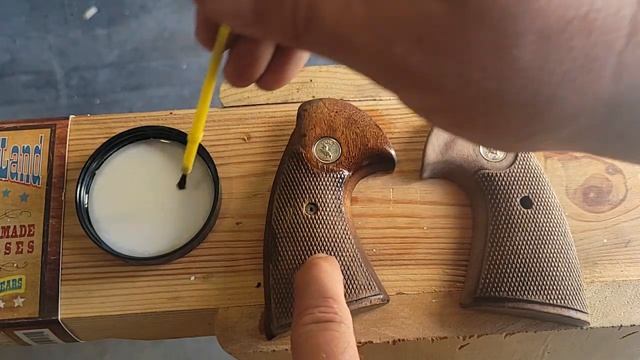 Colt Python Grip Refinish on restoration project смотреть онлайн