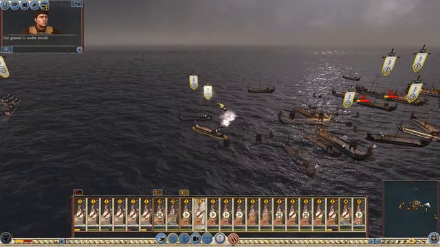 Seleucid VS Egypt Naval Battle - Haegemonia Total War mod смотреть онлайн
