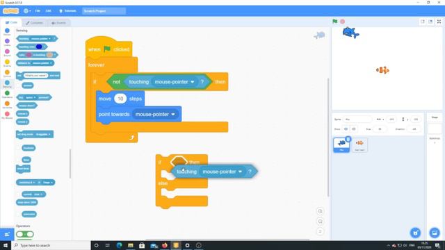 Game Hungry shark bagian 1 | Tutorial Scratch смотреть онлайн