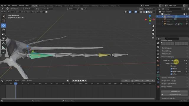 BLENDER 2.91 Ригг для ОСЬМИНОГА смотреть онлайн