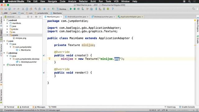 LIBGDX para Android - Tutorial 06 - Texture y SpriteBatch - How to make games Android смотреть онлайн