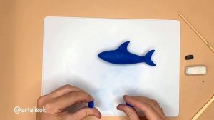 Лепим акулу из пластилина с детьми