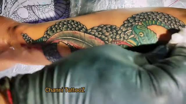 Tattoo punjab viral Snake tattoo design colourful смотреть онлайн