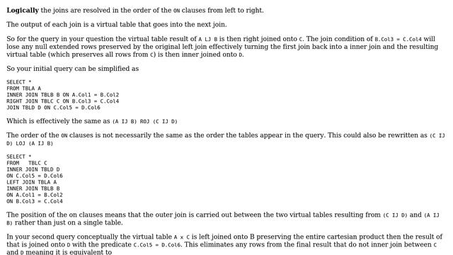 Databases: SQL ANSI JOIN precedence (2 Solutions!!) смотреть онлайн