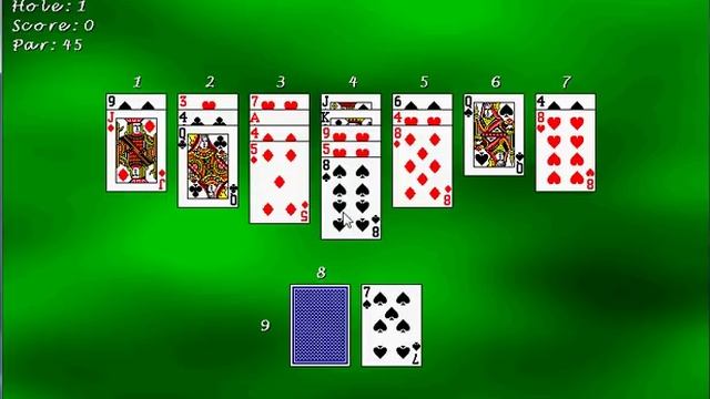FreeBasic Golf Solitaire смотреть онлайн