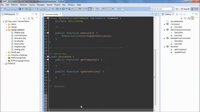 Command Pattern - PHP Design Patterns смотреть онлайн