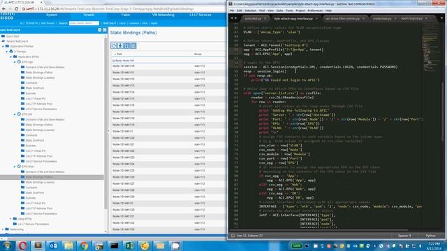 Cisco ACI Rotation - Python Demo - Add Interface to EPG смотреть онлайн