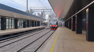 Новая Подборка! Электричек  Станция Кутузовская Открытие Четвертого  Диаметра! D4