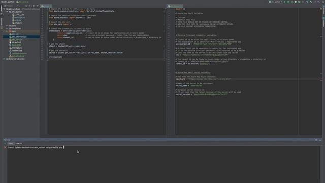 Getting Azure Key Vault Secrets within Python смотреть онлайн