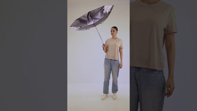 UFLS0052-2 Зонт жен. Fabretti, облегченный автомат, 3 сложения, сатин