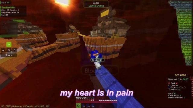 Aqua client Insane on Blocksmc | New Free MultiServer client ! [edit audio] смотреть онлайн