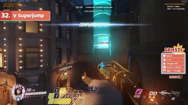 The COMPLETE Mercy Parkour Guide | Code: G50FF - Overwatch Workshop смотреть онлайн