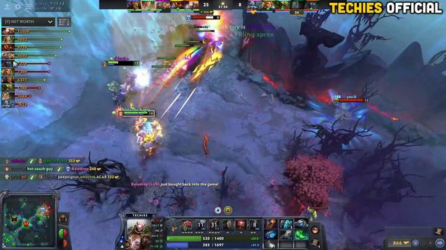 RAT TECHIES IS BACK!! EPIC TOP LANE SOLO PUSH.. FULL attack speed build 7.27 | Techies Official